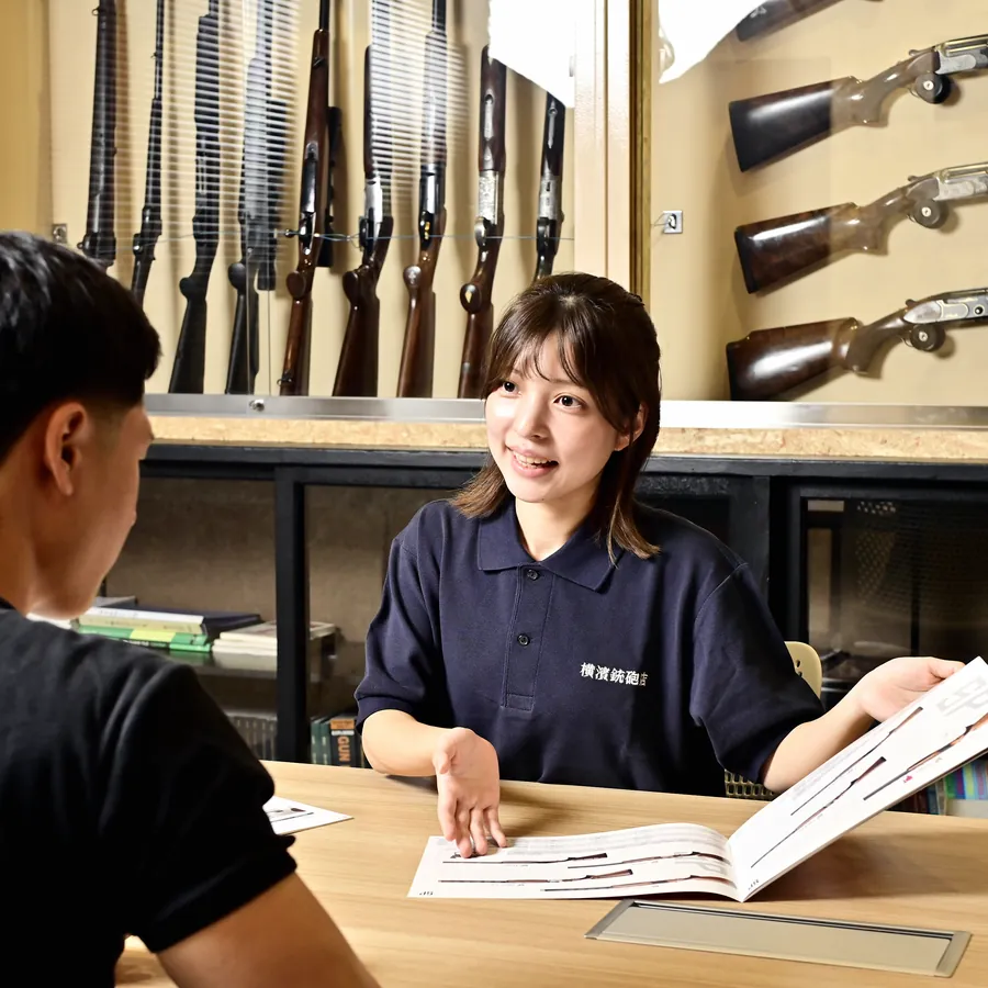 猟銃を安全に扱うための説明イメージ